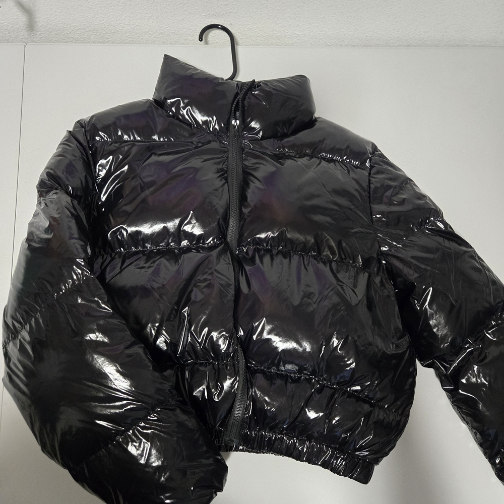 SHEIN Glossy Black Outerwear
